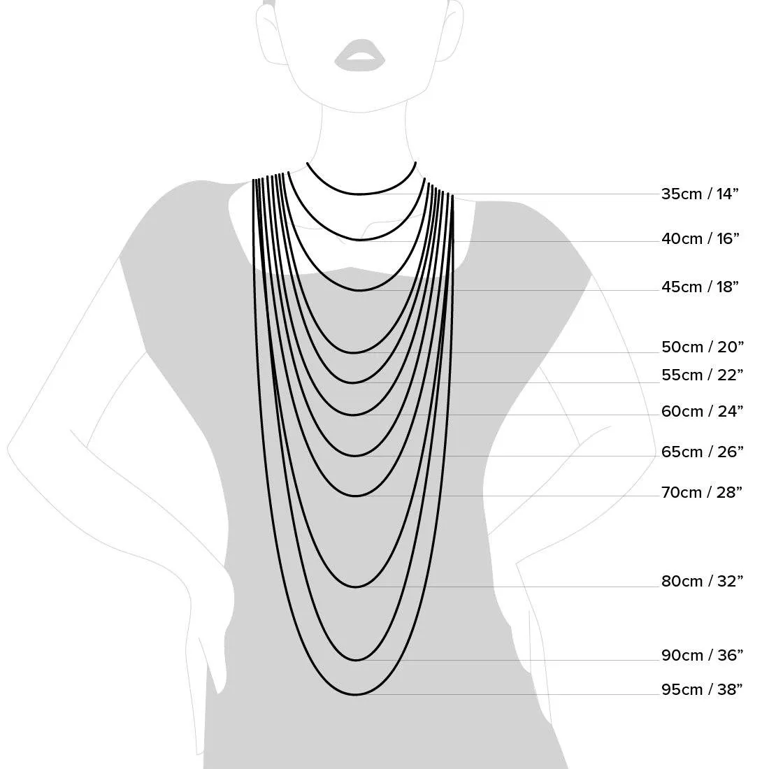9ct Yellow Gold Silver Infused Triple Lucky Rings Necklace