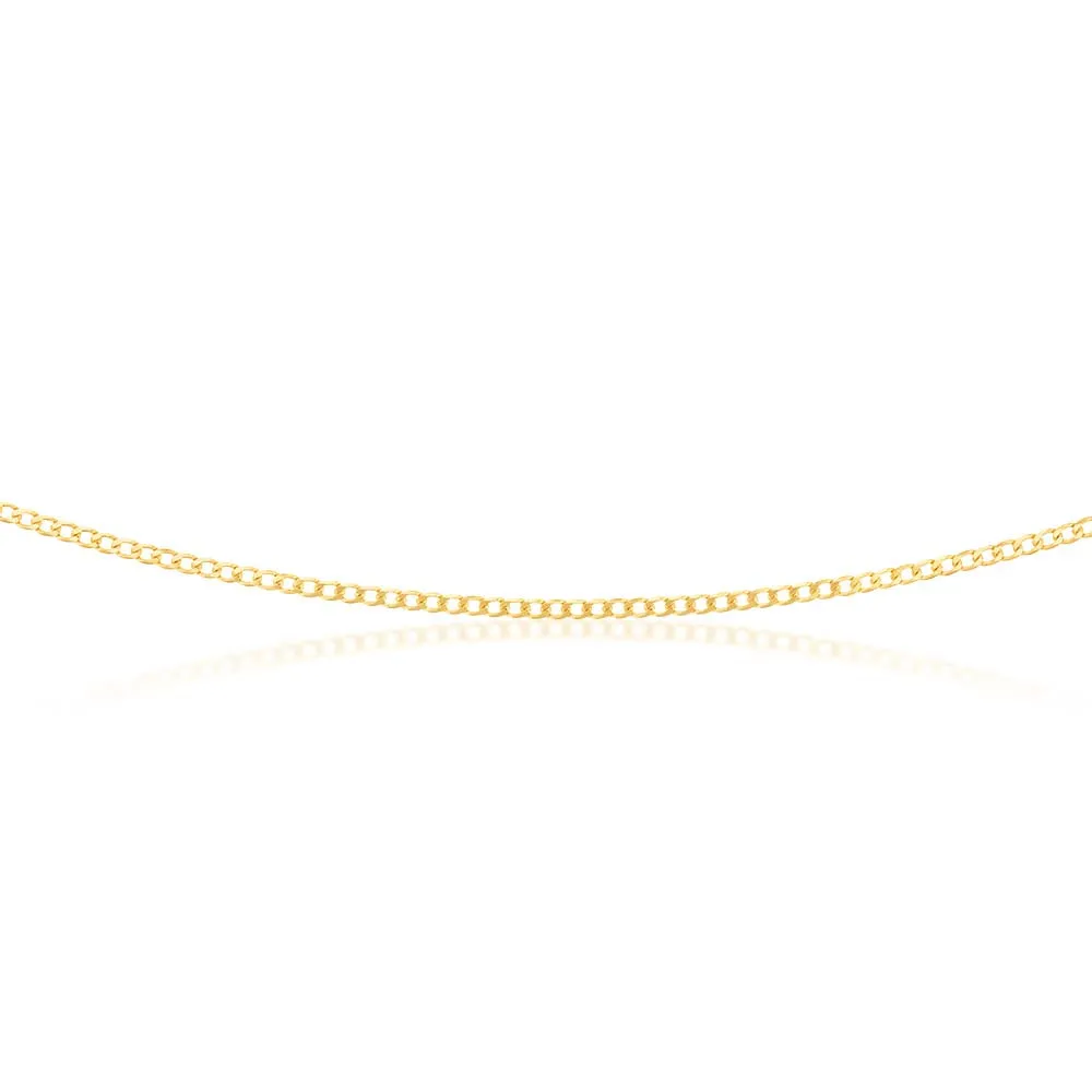 9ct Yellow Solid Gold 60 Gauge 50cm Chain