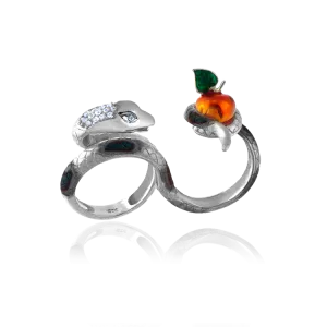 Adam & Eve Ember Snake Ring