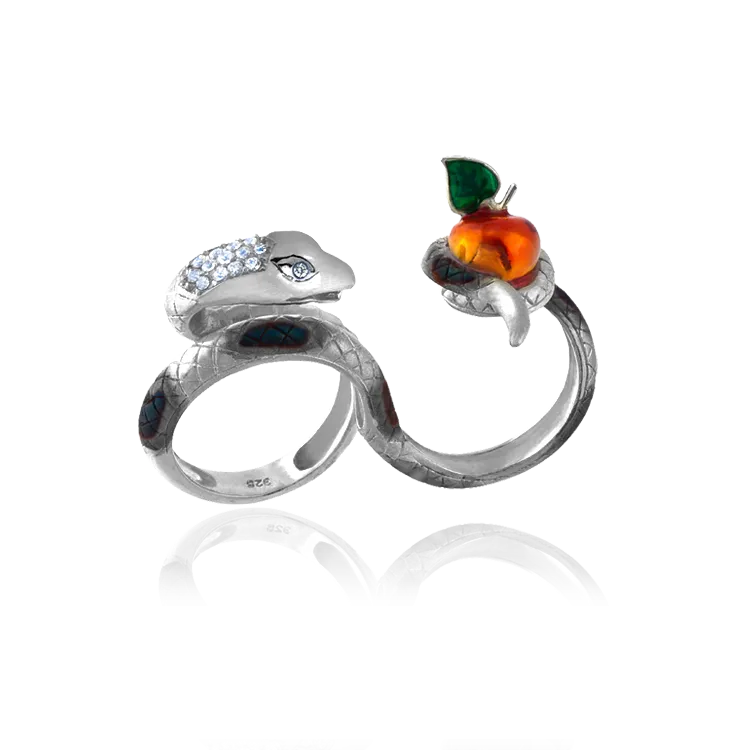 Adam & Eve Ember Snake Ring