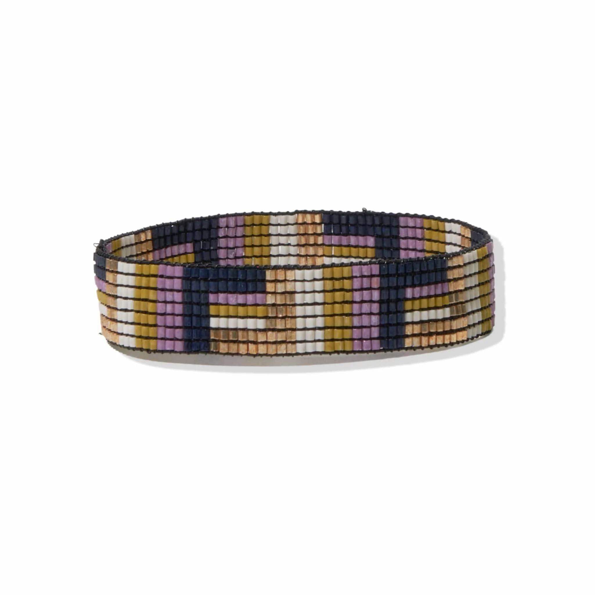 Alex Geo Stripe Beaded Stretch Bracelet