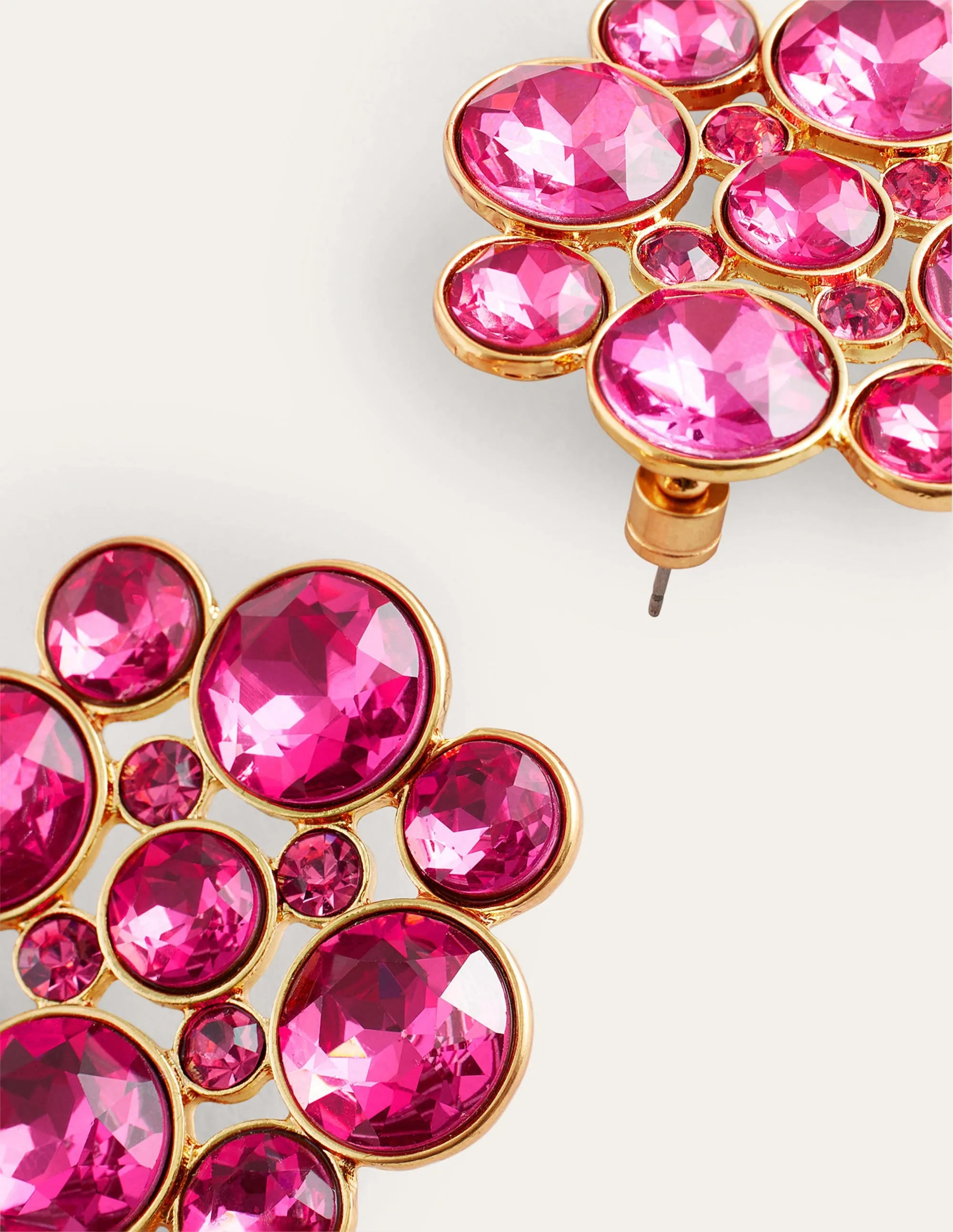 Andrea Jewel-Cluster Earrings-Pink