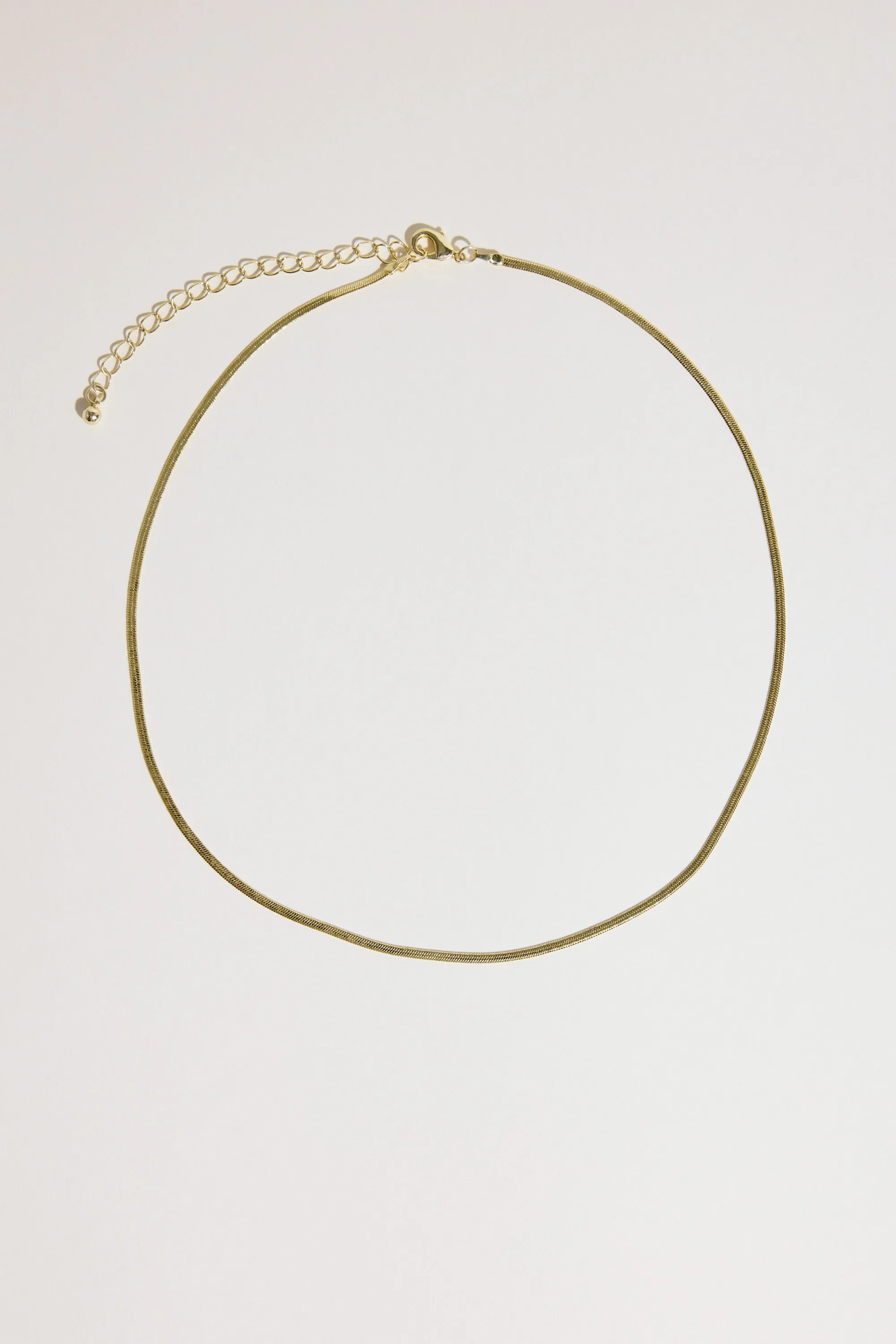 Atelier 19 Flat Snake Chain Necklace