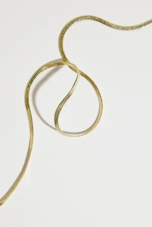 Atelier 19 Flat Snake Chain Necklace