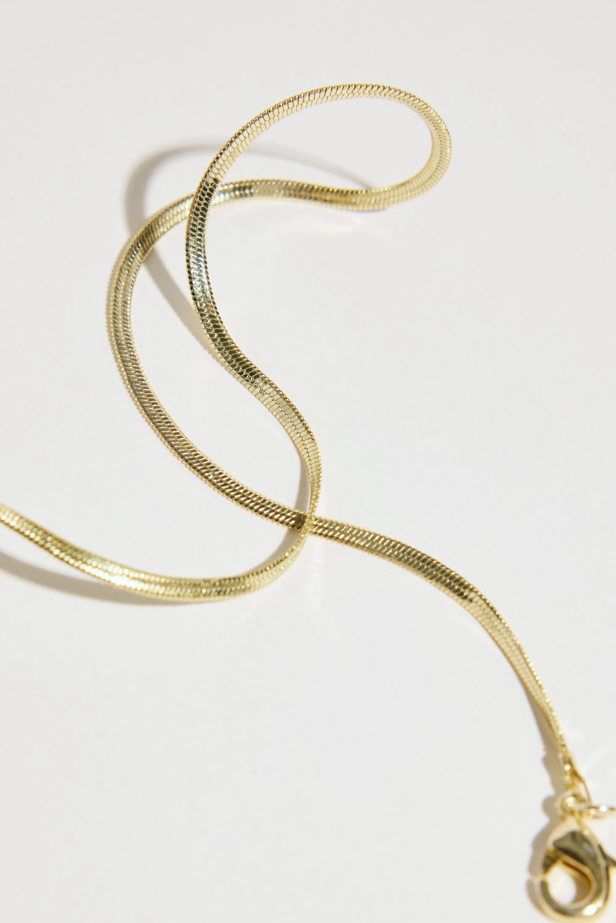 Atelier 19 Flat Snake Chain Necklace