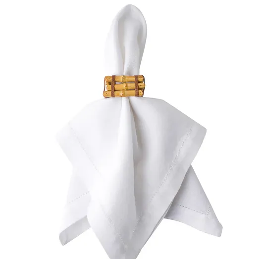 Bamboo Napkin Ring - Natural, Set of 4
