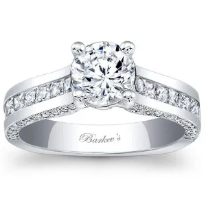 Barkev's Channel Set Princess Cut Diamond Engagement Ring