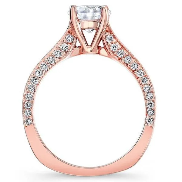 Barkev's Channel Set Princess Cut Diamond Engagement Ring
