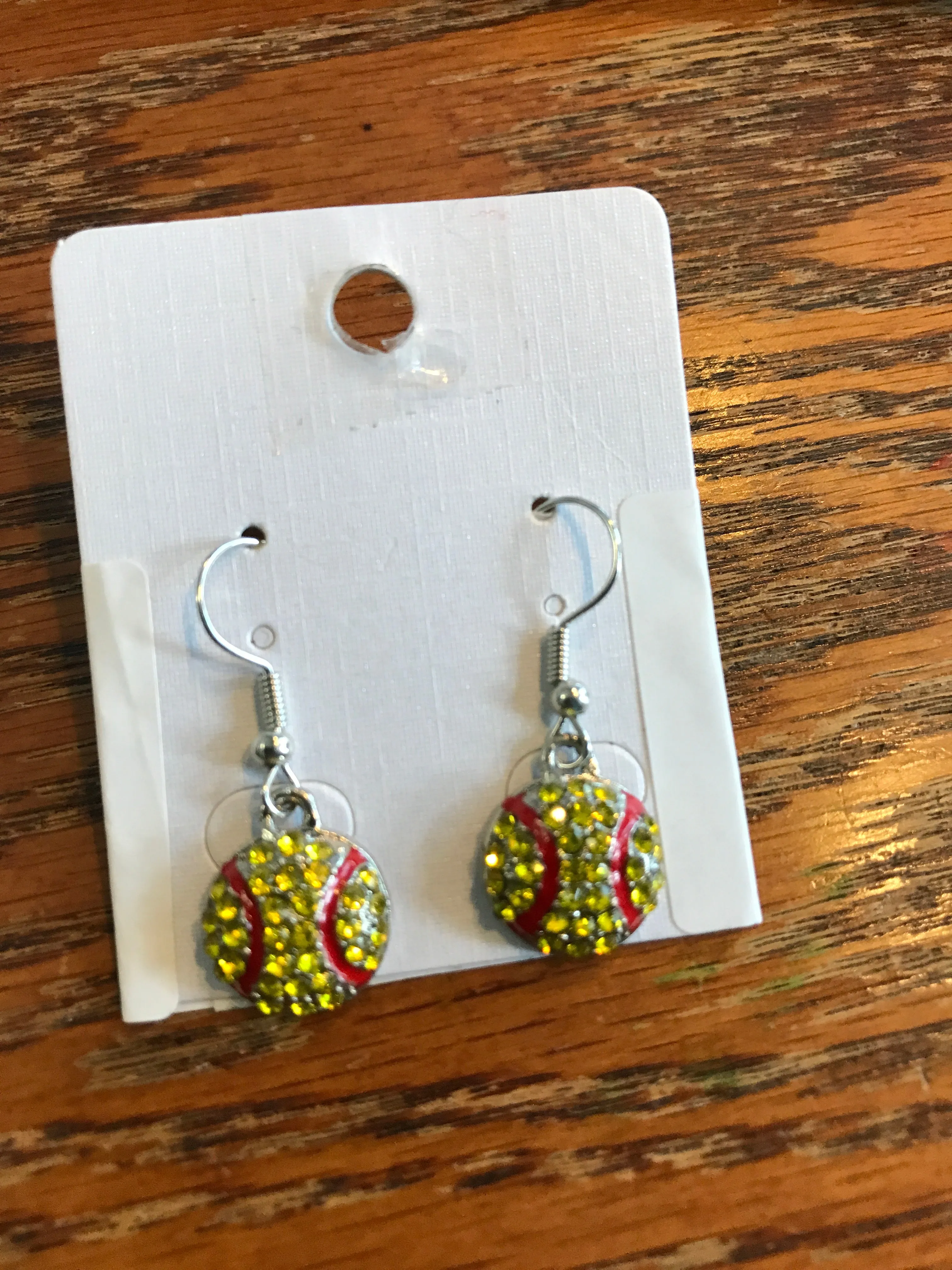 Baseball Dazzled earrings