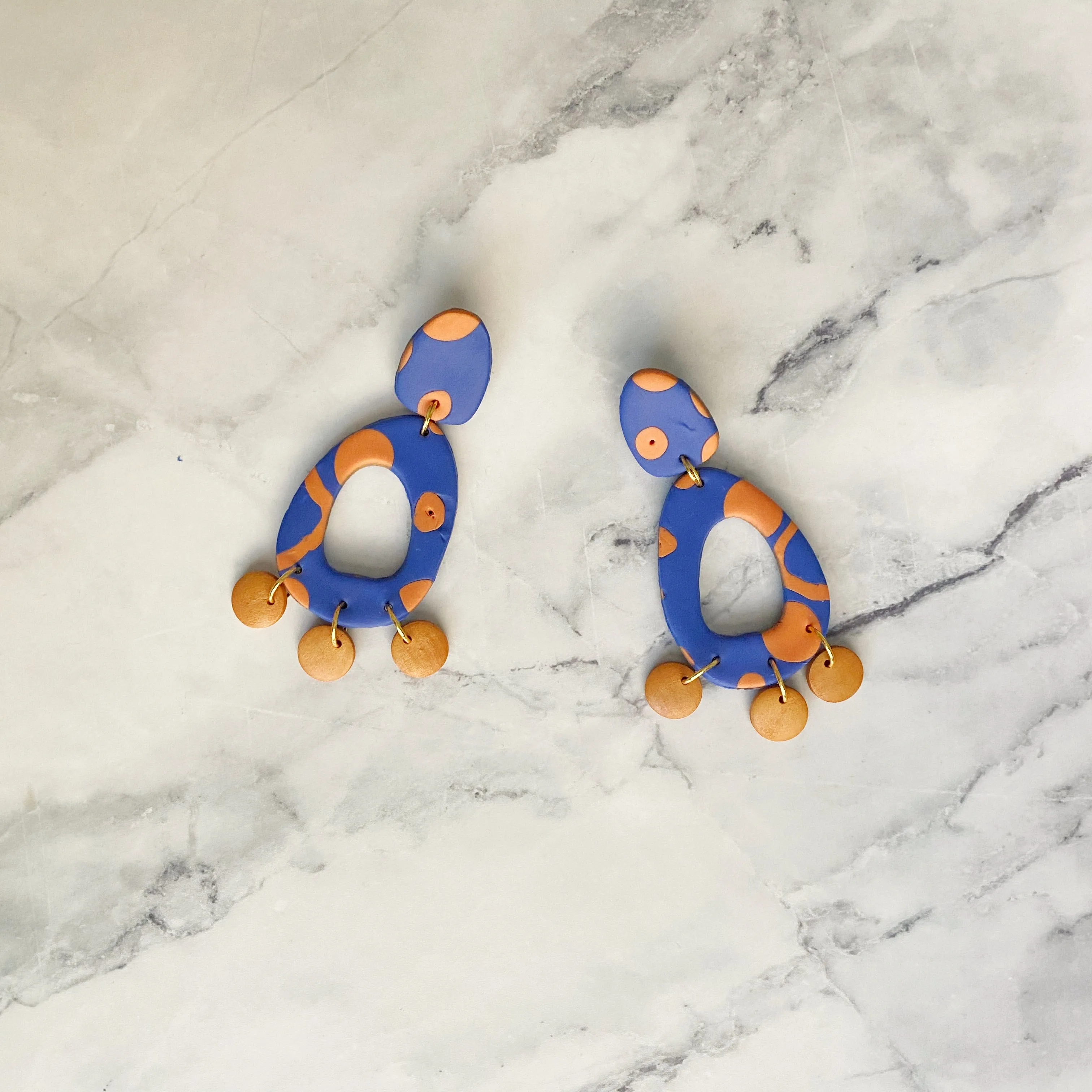 Be Bright polymer clay earrings