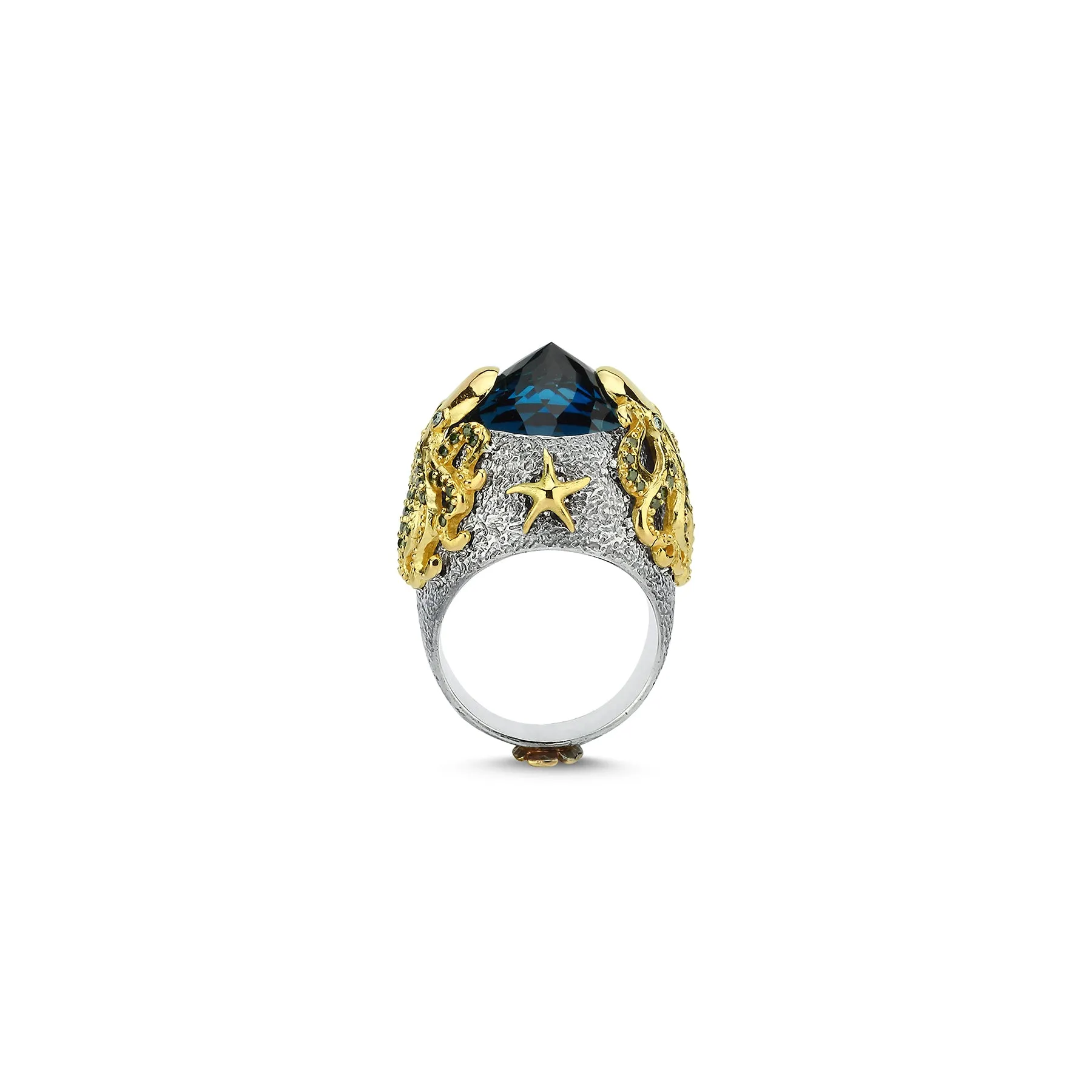 BEAUTY AND THE BEAST OCTOPUS STATEMENT RING