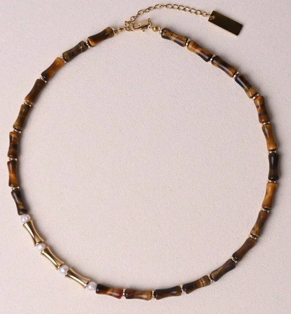 Bella Bamboo Necklace Tortoise