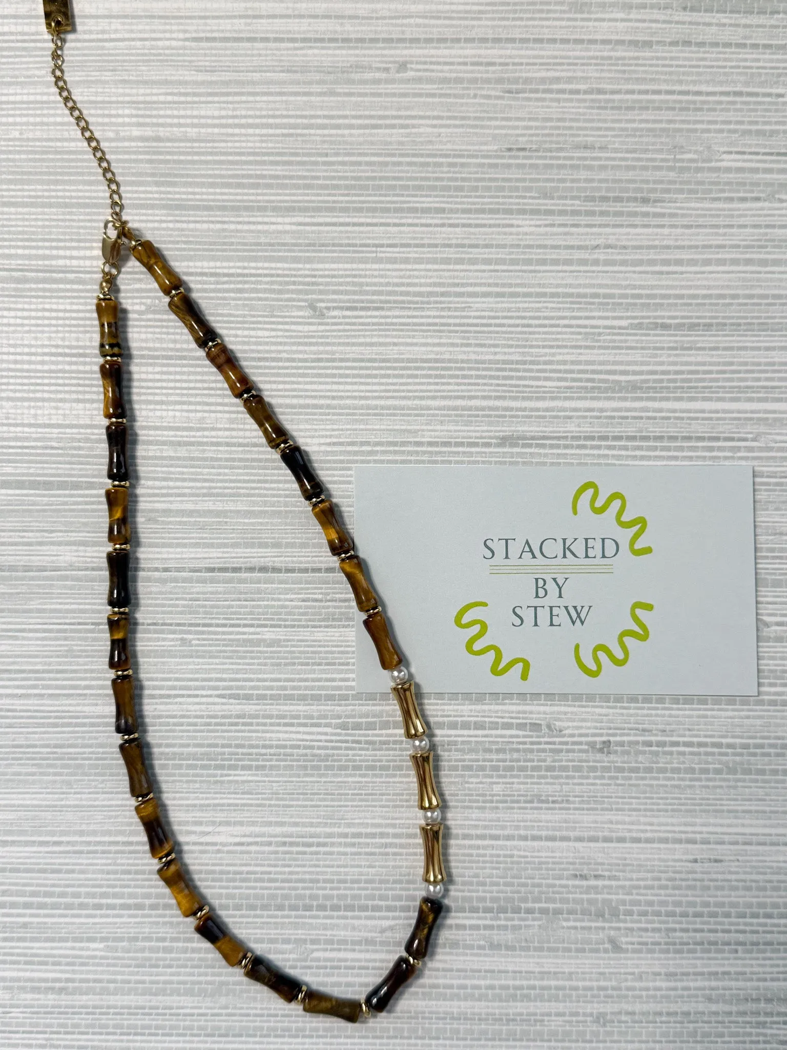 Bella Bamboo Necklace Tortoise