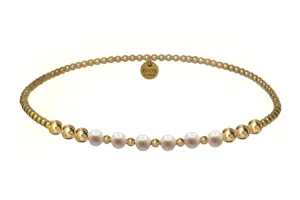 BERKLEY | Stretchy Anti-tarnish 14K Gold Filled and Pearls Stackable Bracelet