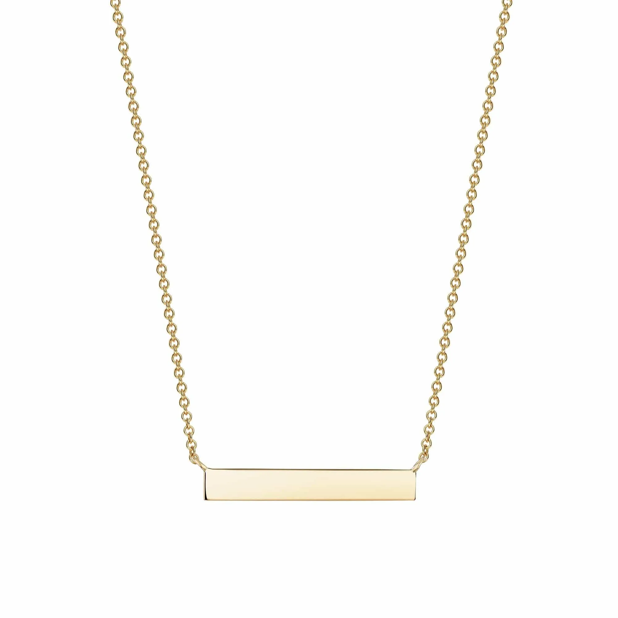 Birks Horizontal Yellow Gold Bar Necklace