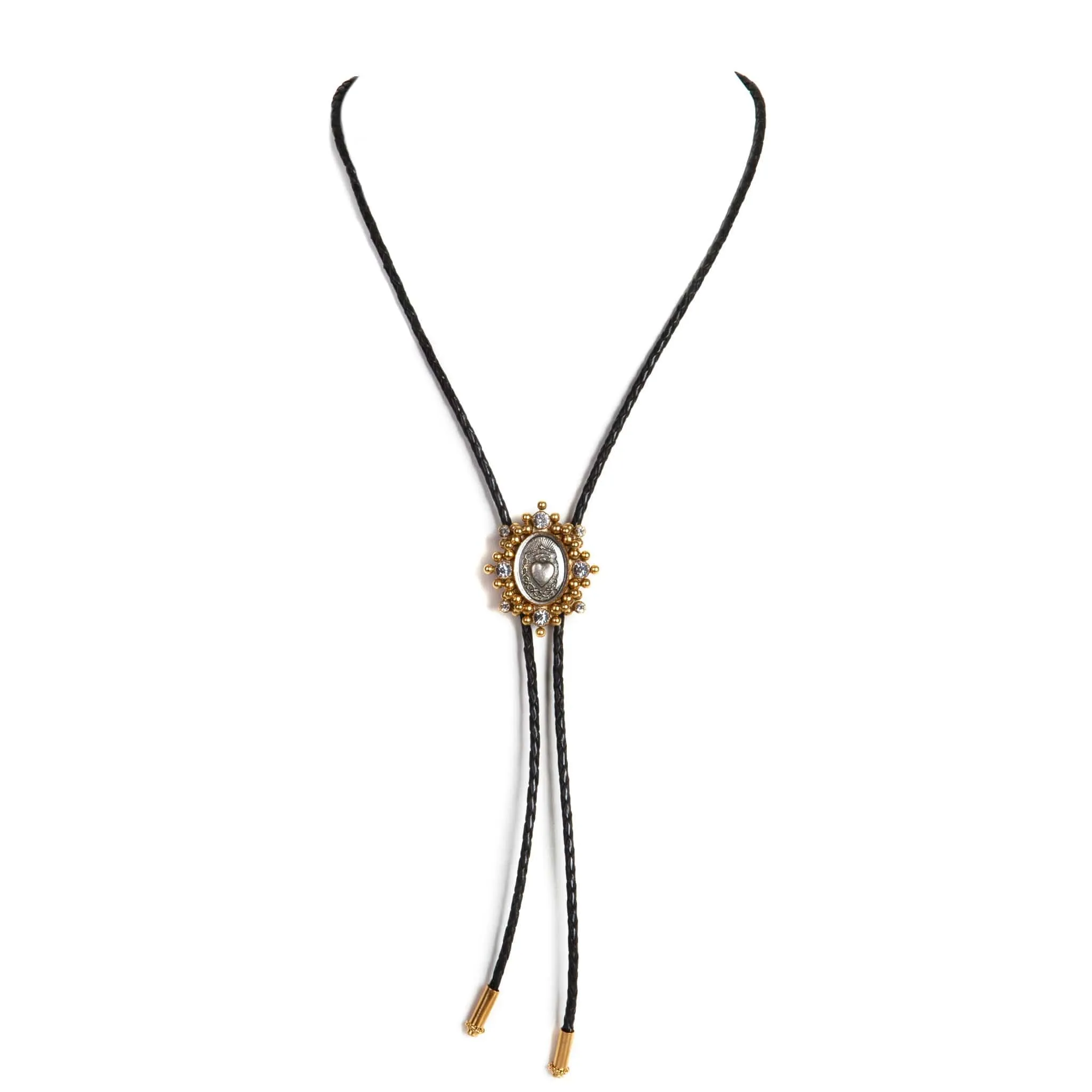 Bolo Tie Oval Cloister Sacred Heart