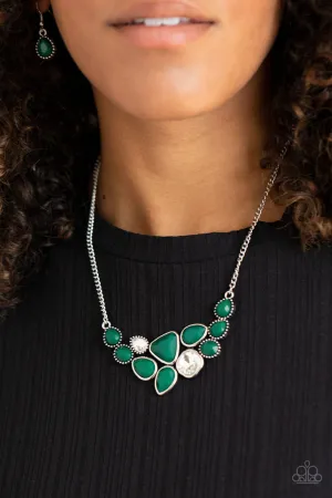 Breathtaking Brilliance Green Paparazzi Necklace