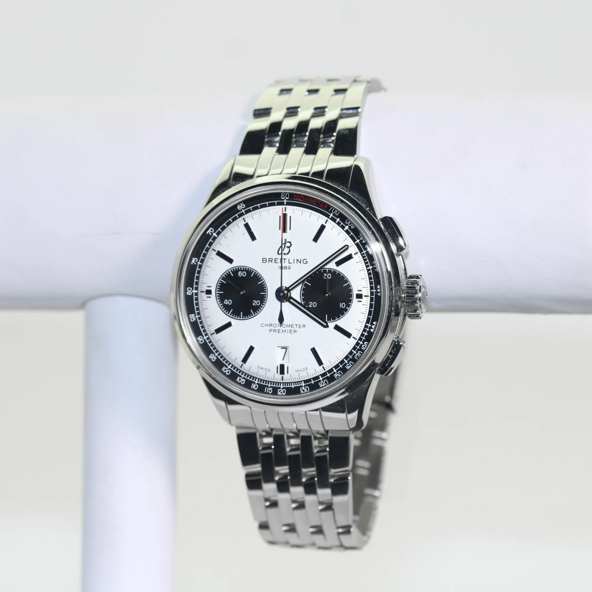 Breitling Premier B01 Chronometer Sterling Silver Wristwatch