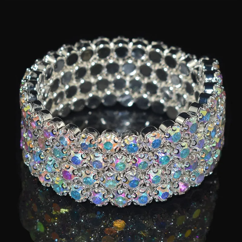 Bridal Full Gemstone Bracelet for Women Wedding Jewelry