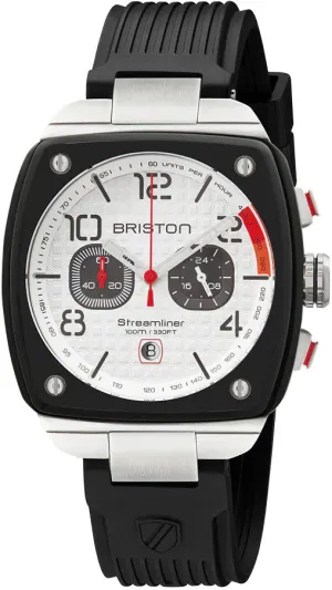 Briston Streamliner Urban Chrono Rubber White Watch