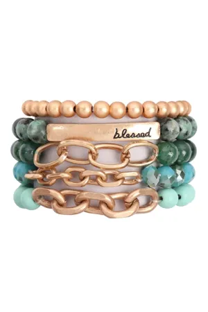 But blessed is the one who trusts in the Lord Beaded Bracelet