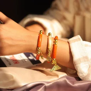 Cecilia Bracelets Set - Orange Aclyric