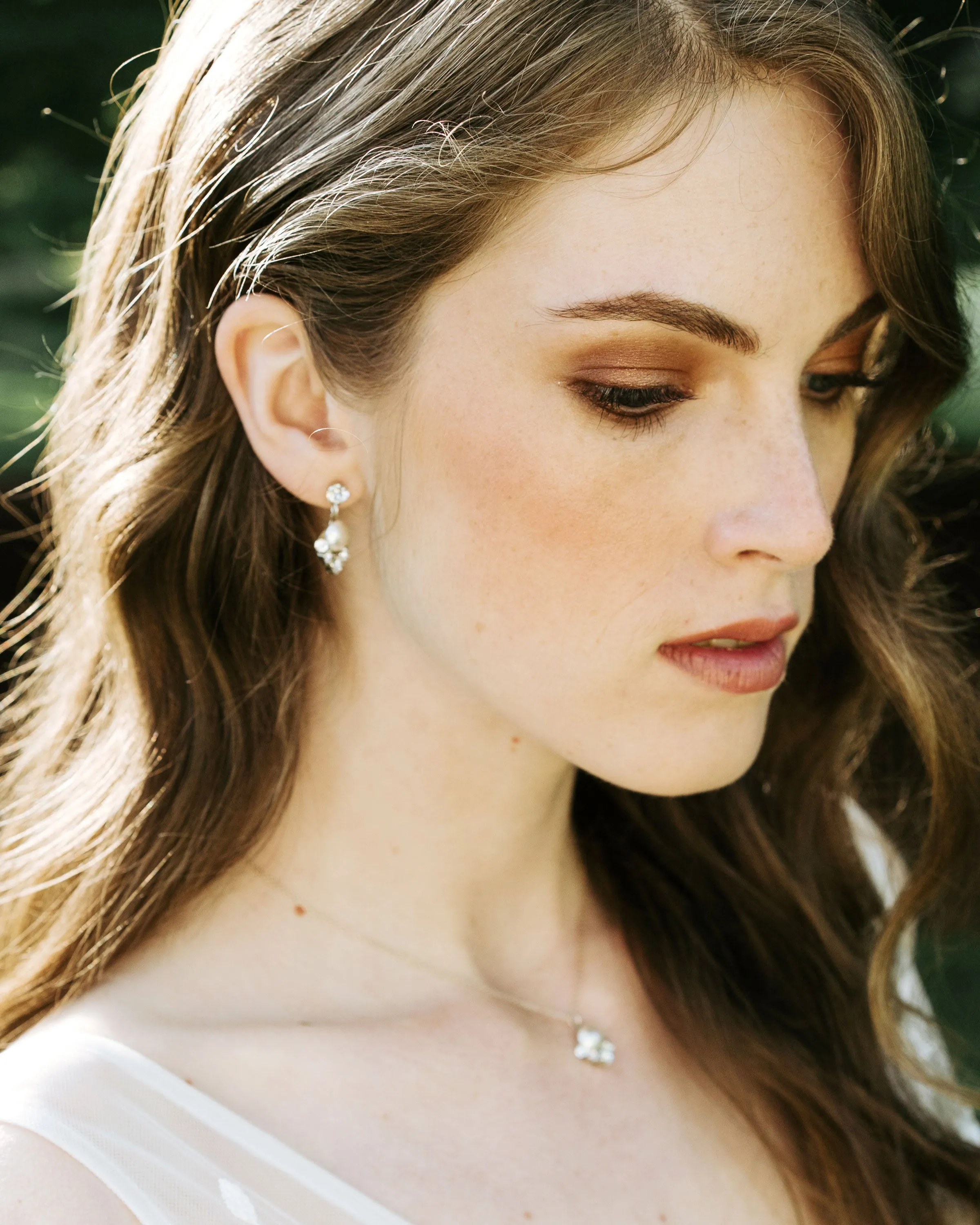 Celestial Pearl Drop Earring Jewelry Set