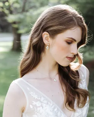 Celestial Pearl Drop Earring Jewelry Set