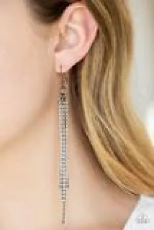 Center Stage Status Black Earring