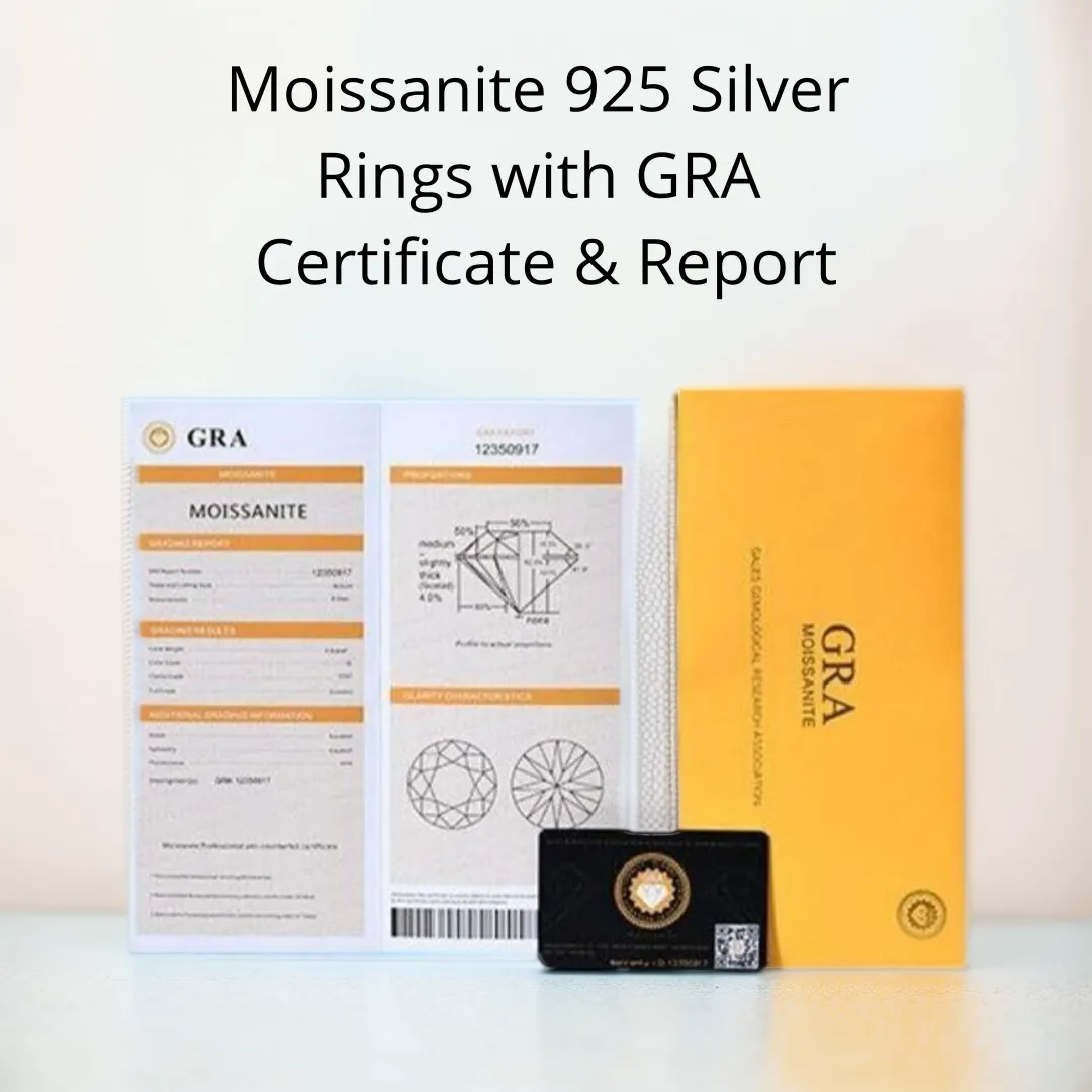 Certified Moissanite Men's Classic Band