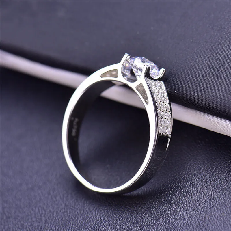 Certified Moissanite Men's Classic Band