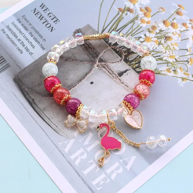 CHENFAN Japanese and Korean style best friend beaded bracelets for women 2020 jewellery Women's bracelet Flower moon Pendant
