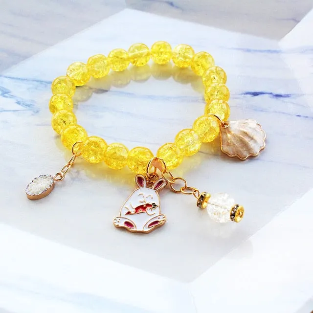 CHENFAN Japanese and Korean style best friend beaded bracelets for women 2020 jewellery Women's bracelet Flower moon Pendant