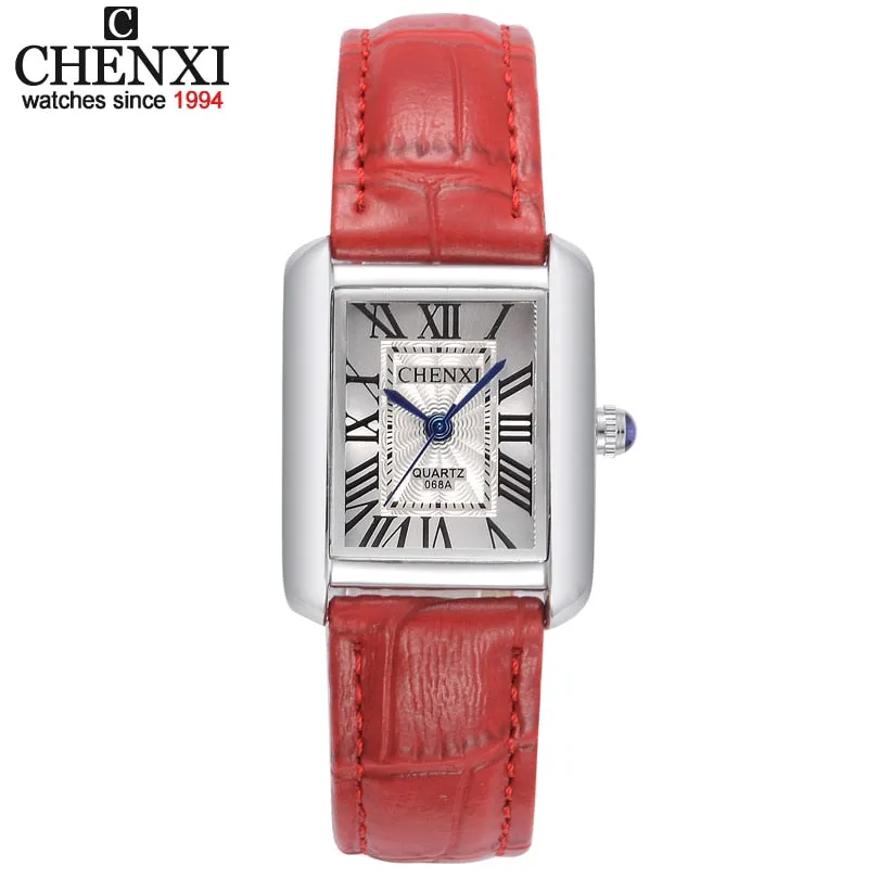 CHENXI Watch Women Elegant Luxury Fashion Watches Quartz Clock Female Retro Leather Women&#39;s Wrist Watches Relogio Feminino