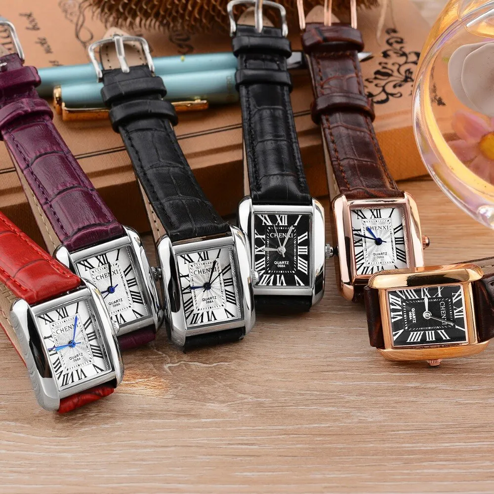 CHENXI Watch Women Elegant Luxury Fashion Watches Quartz Clock Female Retro Leather Women&#39;s Wrist Watches Relogio Feminino