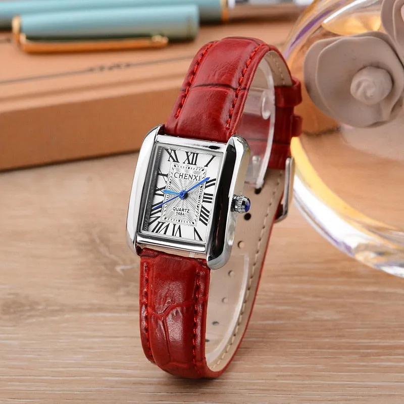 CHENXI Watch Women Elegant Luxury Fashion Watches Quartz Clock Female Retro Leather Women&#39;s Wrist Watches Relogio Feminino