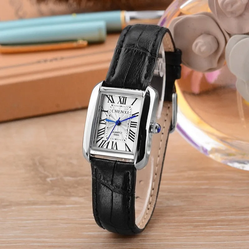 CHENXI Watch Women Elegant Luxury Fashion Watches Quartz Clock Female Retro Leather Women&#39;s Wrist Watches Relogio Feminino
