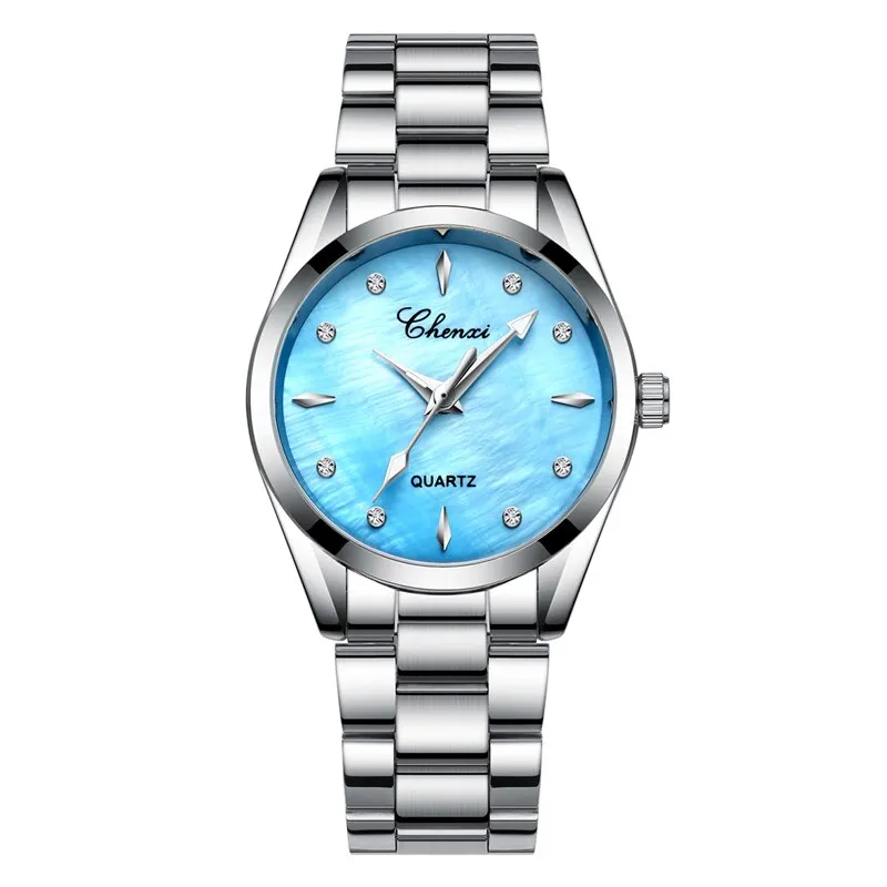 CHENXI Women Dress Watch Quartz Clock Ladies Watches 4 Colour Fashion shell Dial Elegant Women&#39;s Wrist Watches Relogio Feminino