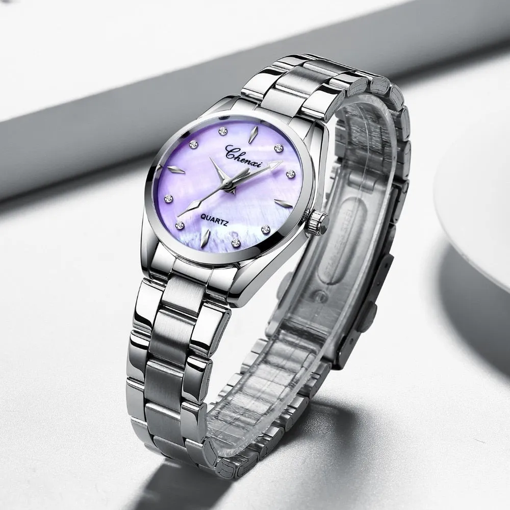 CHENXI Women Dress Watch Quartz Clock Ladies Watches 4 Colour Fashion shell Dial Elegant Women&#39;s Wrist Watches Relogio Feminino