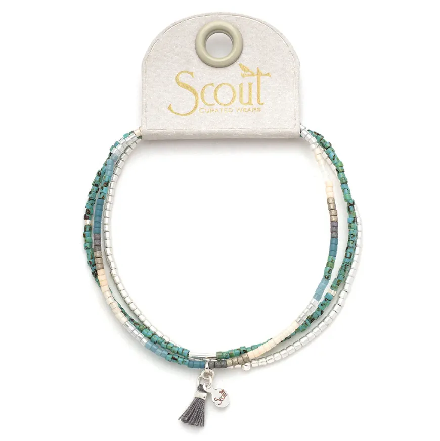 Chromacolor Miyuki Bracelet Trio - Turquoise Multi/Silver