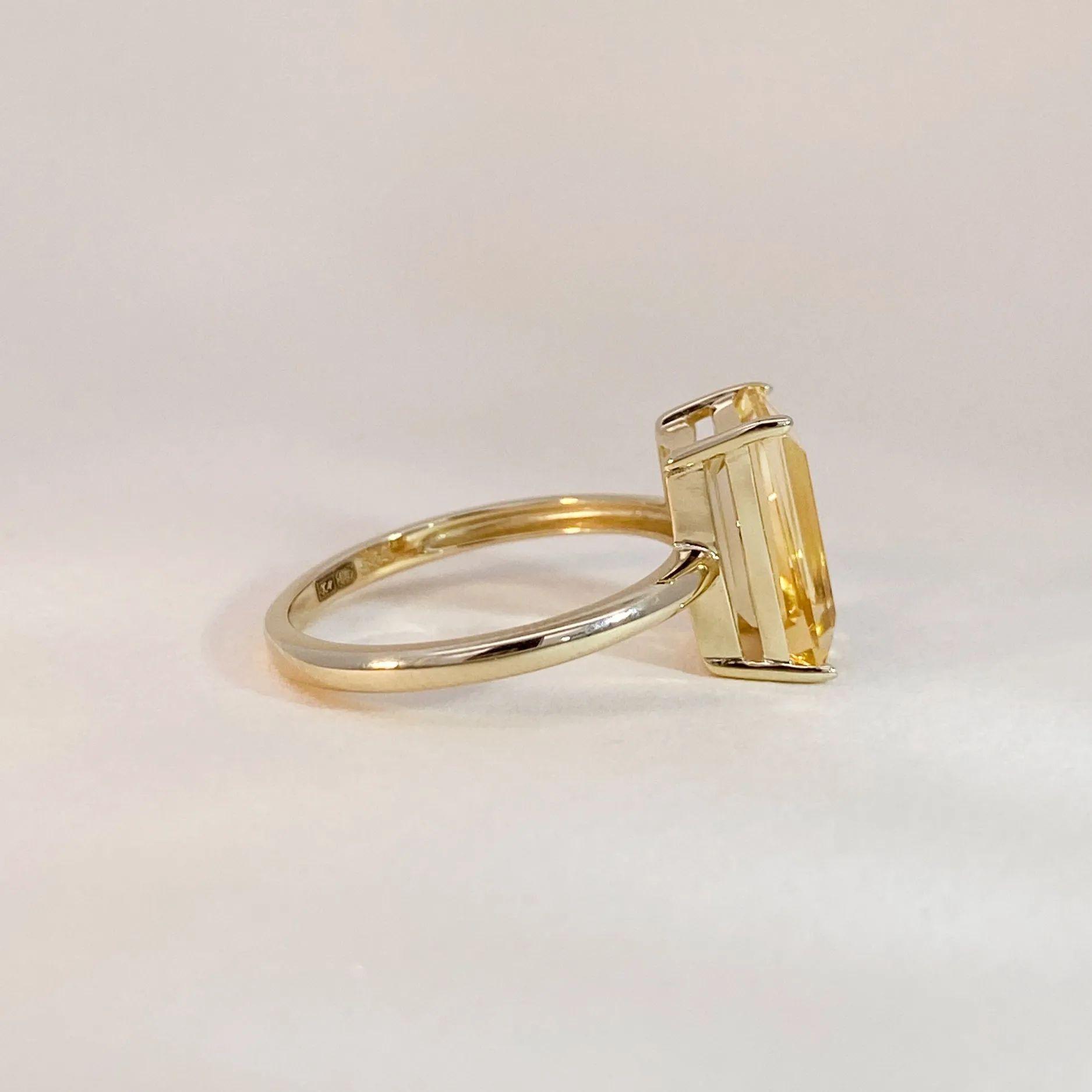 Citrine Statement Ring