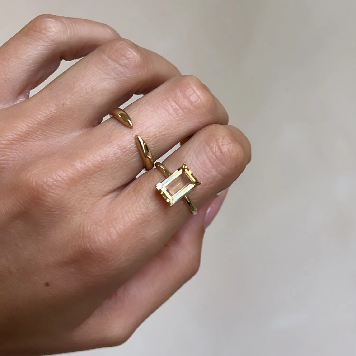 Citrine Statement Ring