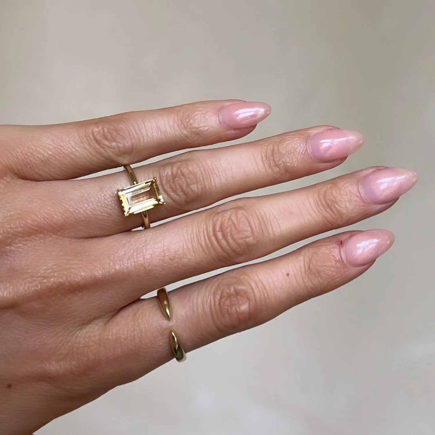 Citrine Statement Ring