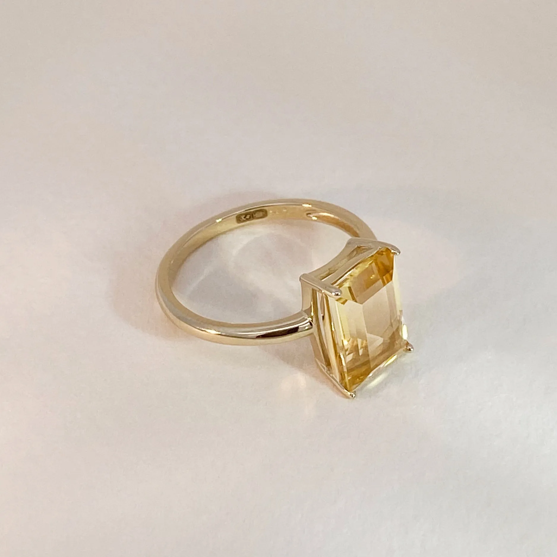 Citrine Statement Ring