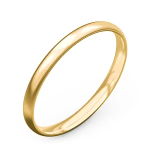 Classic Half Round Wedding Band