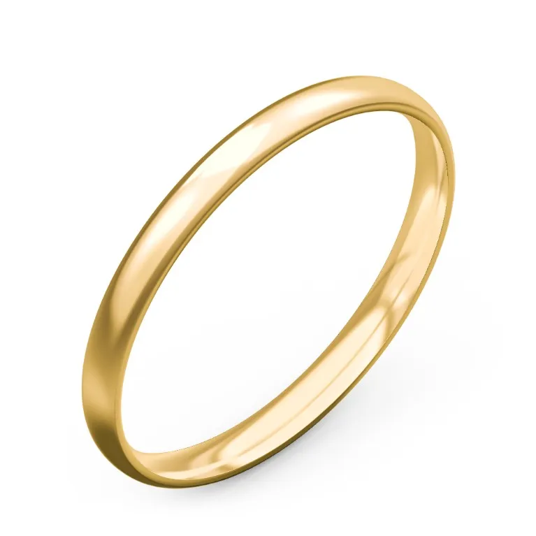 Classic Half Round Wedding Band