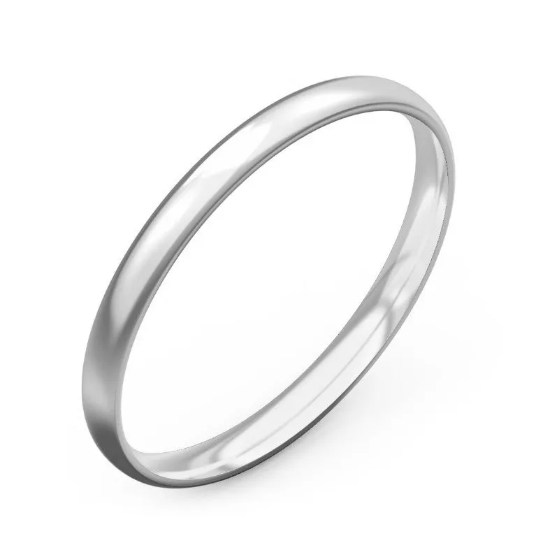 Classic Half Round Wedding Band