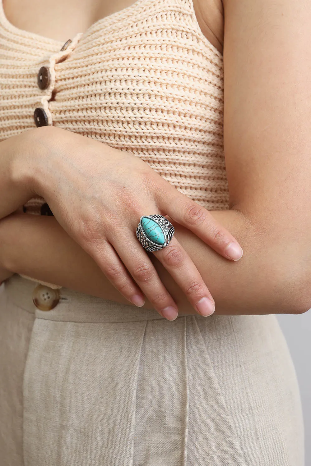 Classic Marquise Turquoise Rings.