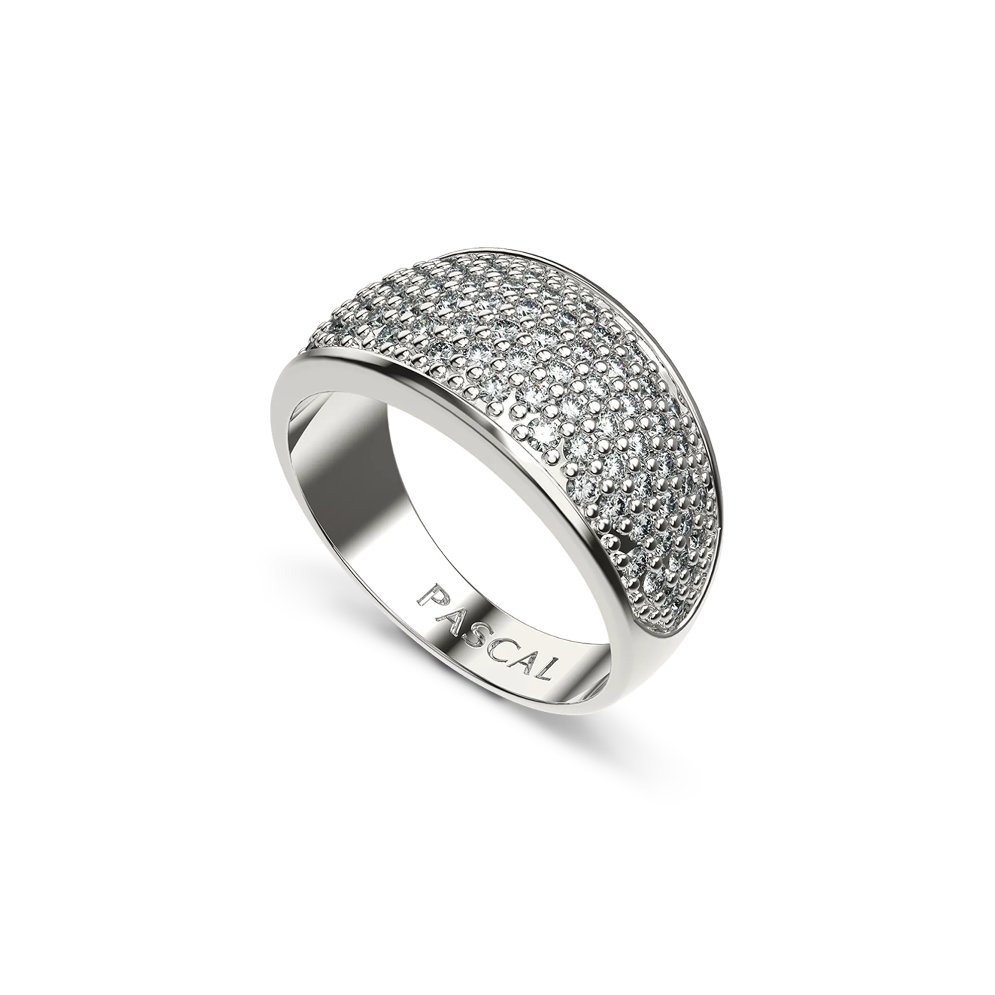 Classic Pavé Diamond Dome Ring