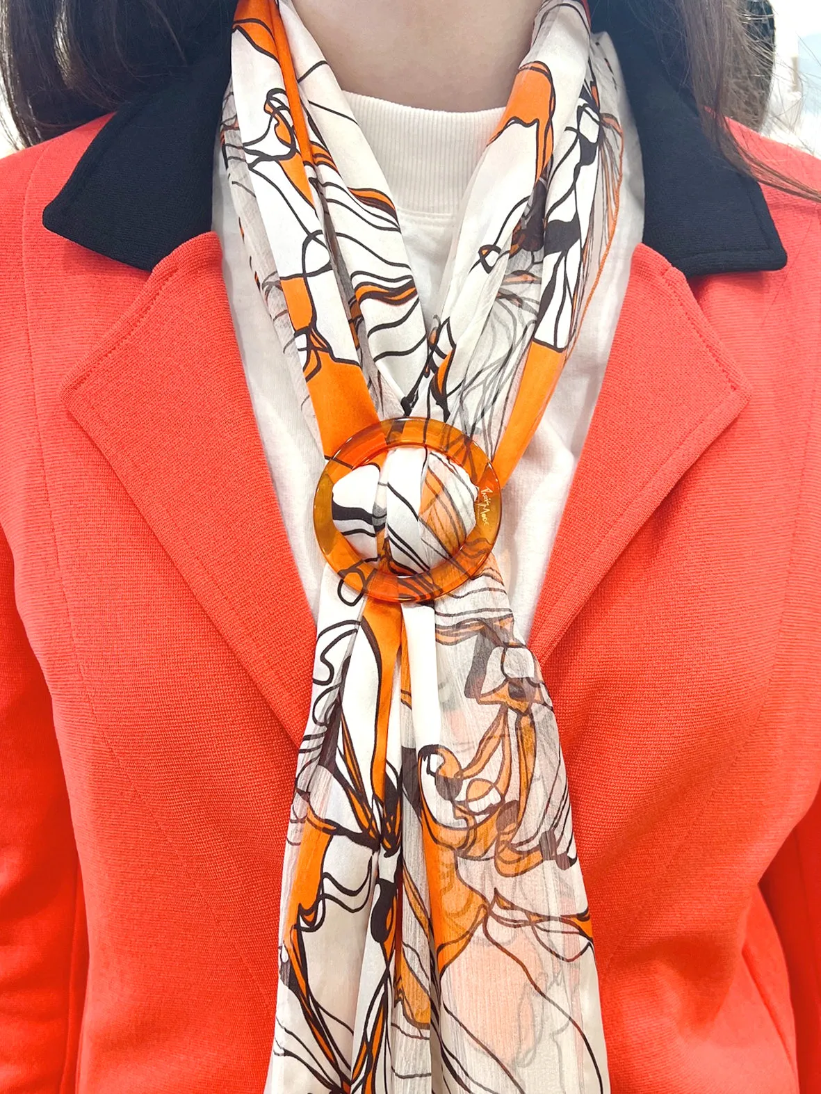Classic Red Scarf Ring